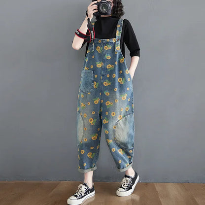 Lente Jumpsuit Blauwe Denim Stijlvol voor Vrouw - StudioMarella