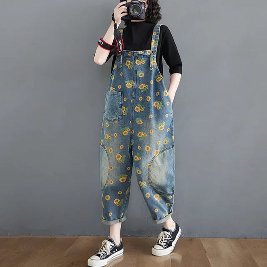 Lente Jumpsuit Blauwe Denim Stijlvol voor Vrouw - StudioMarella