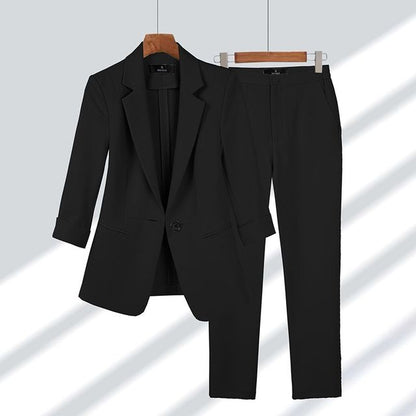 Dames Blazer Broek Set Klassieke Kleding