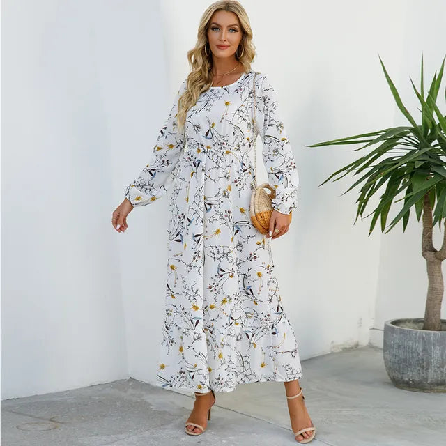 Zomer Maxi Jurk Boho Stijl Strandjurk