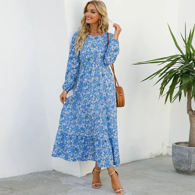 Zomer Maxi Jurk Boho Stijl Strandjurk