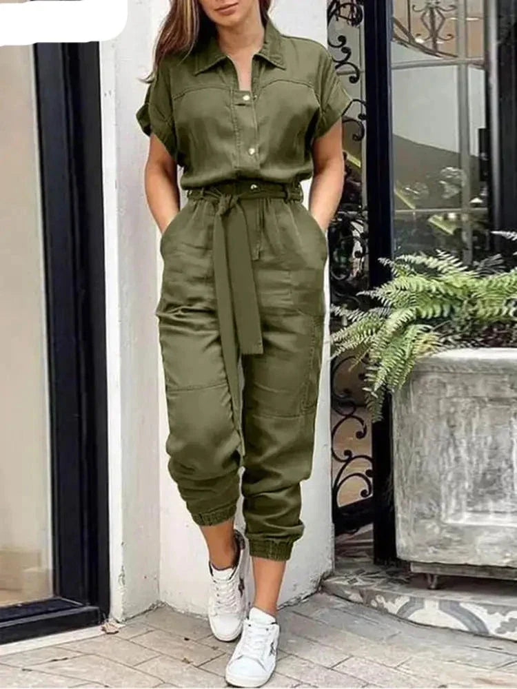 Vrouwelijke Zomer Jumpsuit Stijlvol en Comfortabel
