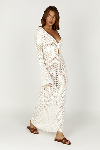 Dames Strandjurk Met Open Rug Stijlvol Model