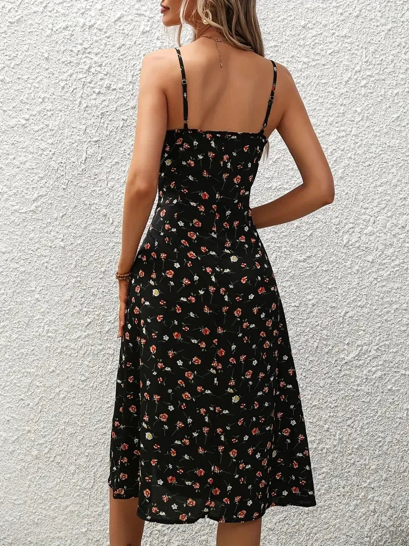 Bloemenjurk Zomerjurk Vrouw Boho Stijl