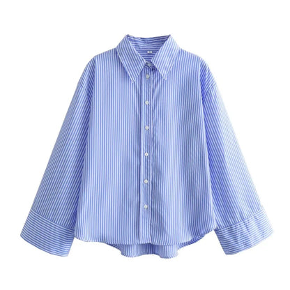 Lente Zomer Blouse Dames Katoen Losse Vrouwelijke Stijl - StudioMarella