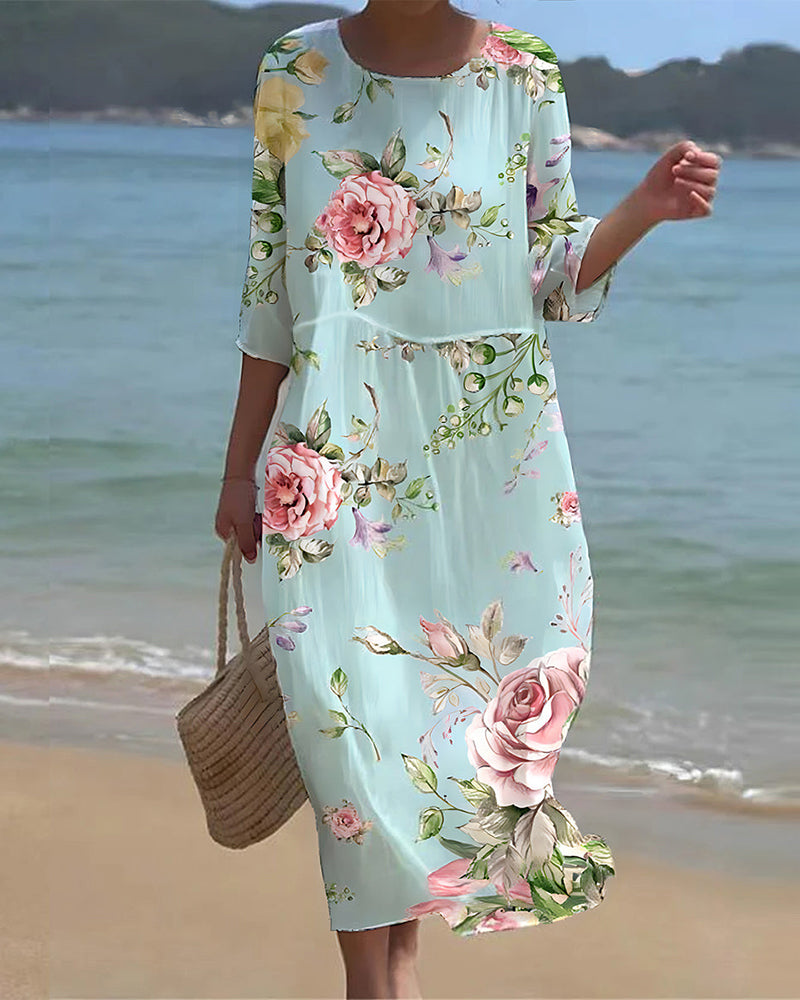 Vrouwelijke Bloemjurk Elegante Stijl - StudioMarella