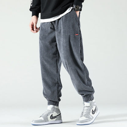Heren Corduroy Broek Comfortabel en Ruim Zittend