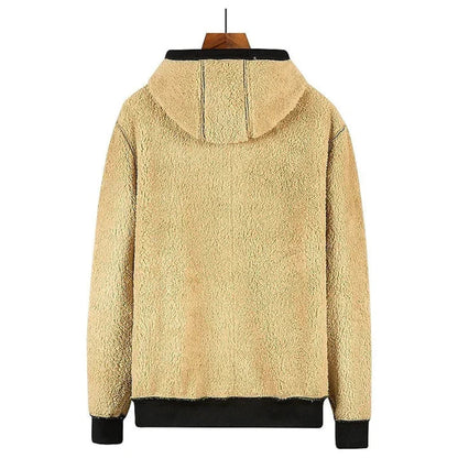 Heren Fleece Hoodie met Rits en Zachte Binnenvoering