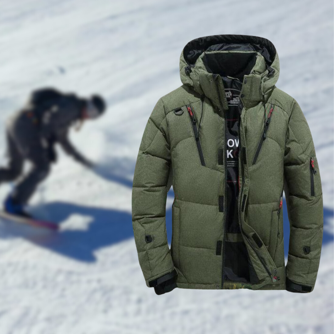 Heren Winterparka Warm en Waterdicht met Afneembare Capuchon