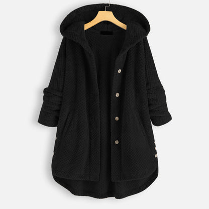 Zachte Fleece Badjas voor Dames met Capuchon