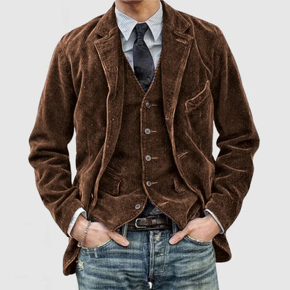 Velvet Blazer Heren - Slim Fit Colbert met Knoopsluiting