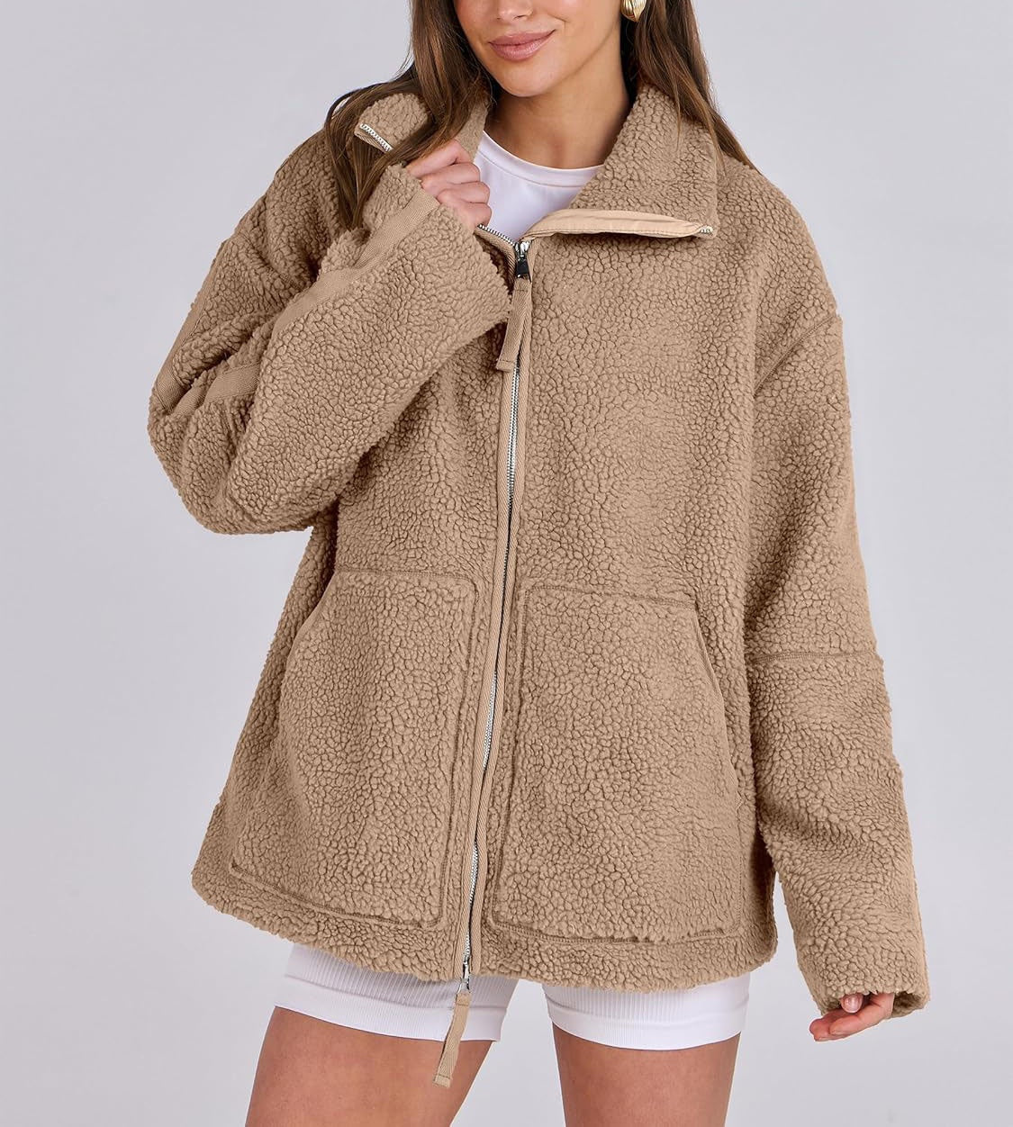Dames Fleecejas Warm en Zacht voor Winter