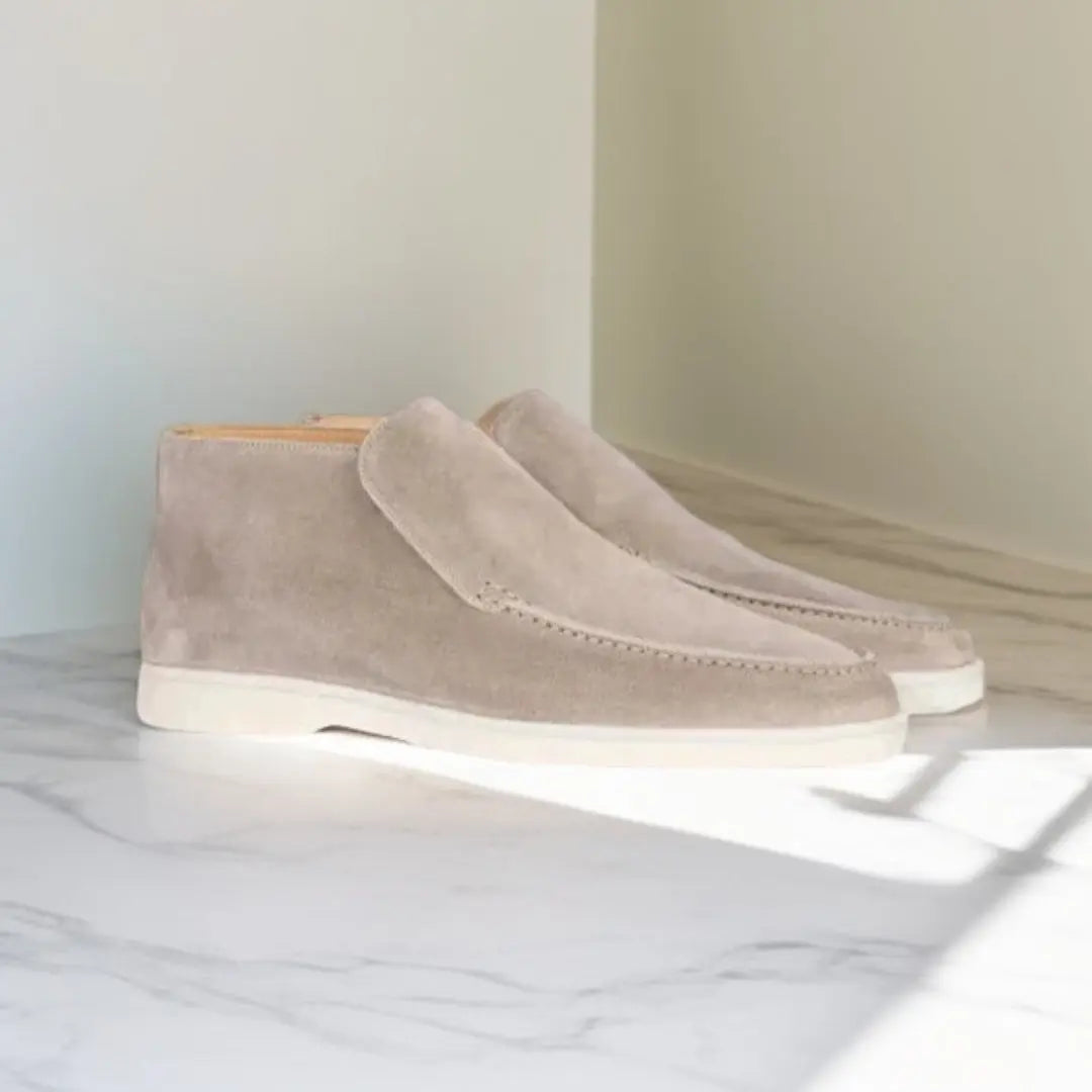 Leren Loafers voor Heren Met Gestikt Bovenwerk Comfortabel - StudioMarella