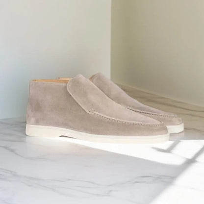 Leren Loafers voor Heren Met Gestikt Bovenwerk Comfortabel - StudioMarella