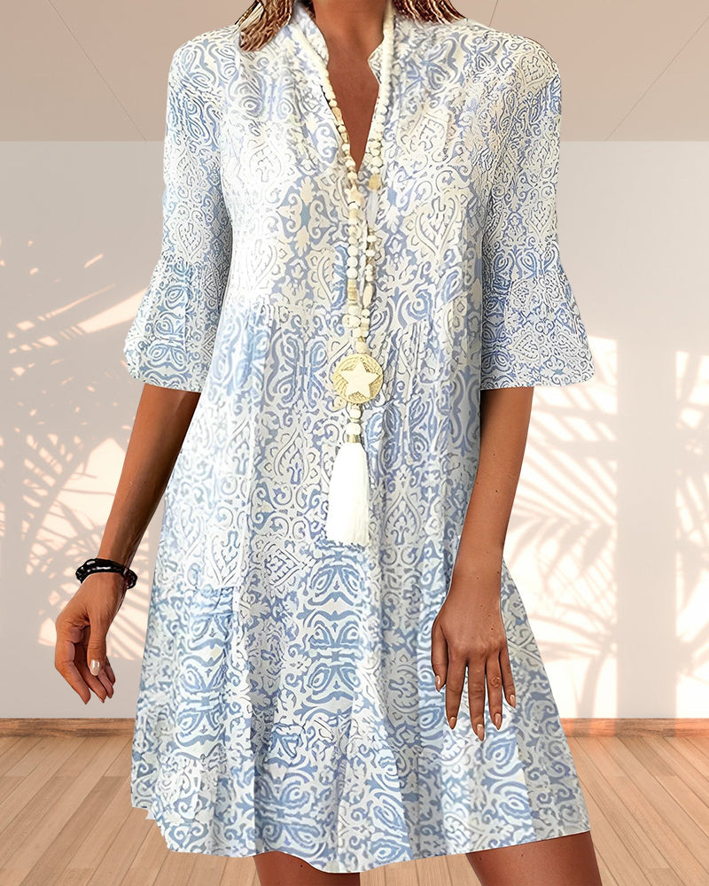 Elegante Maxi Jurk voor Vrouw met Raffinata Print - StudioMarella