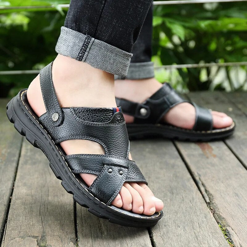 Mode Sandalen van Leer Charles