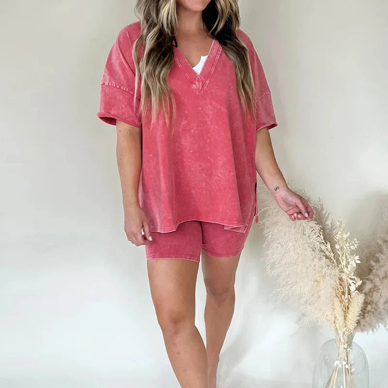 Vrouwelijke Tweedelige Sets Los Modieus Kleding