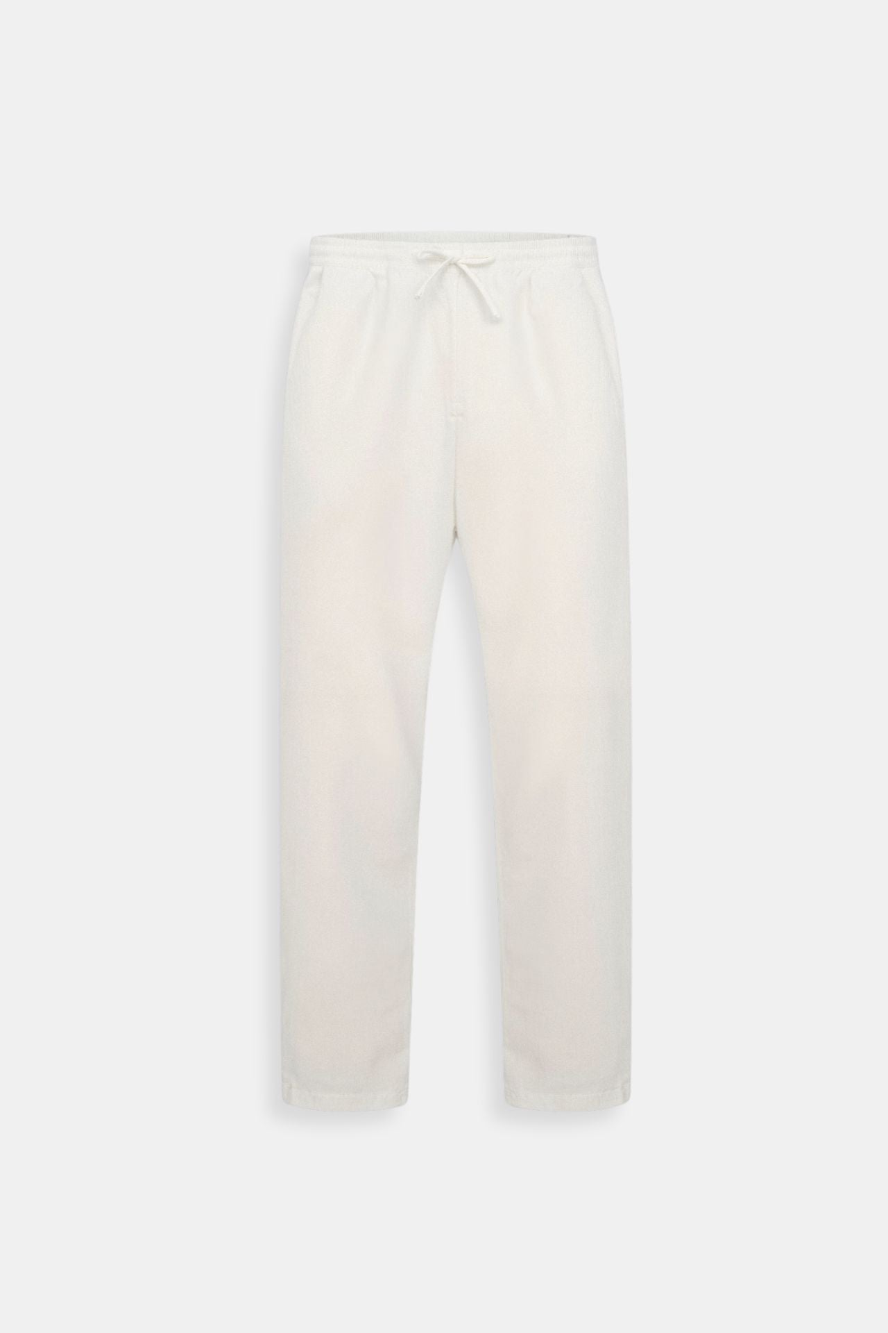 Heren Joggingbroek Wit Knoopsluiting Elastisch