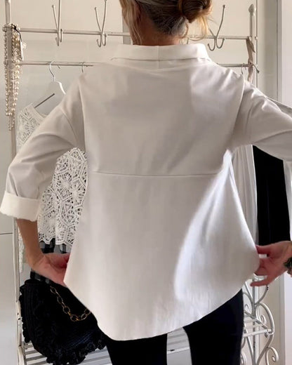 Elegante Vrouwentop van Luchtige Stof voor Feestelijke Gelegenheden