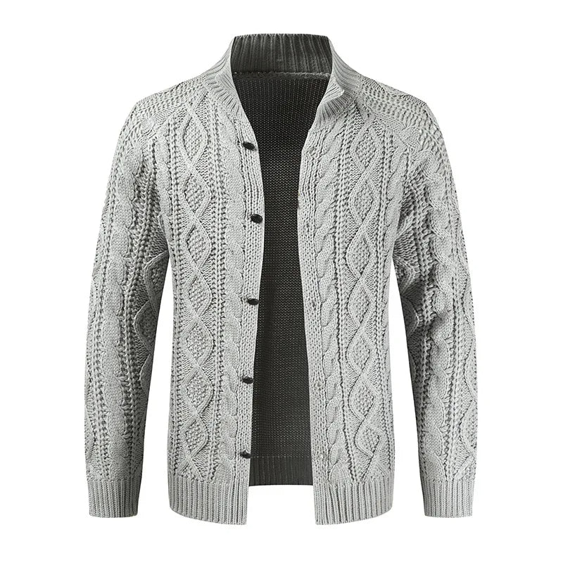 Dikke Heren Cardigan Kabelbrei Warm en Zacht