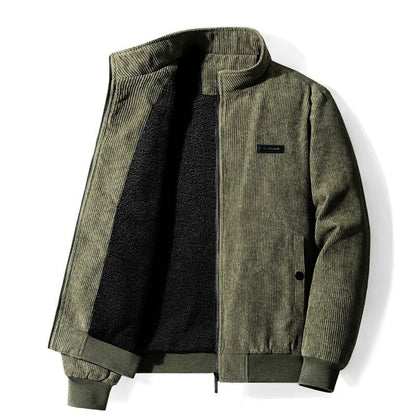 Waterdichte Heren Jas Corduroy Warm en Stijlvol voor Herfst Winter