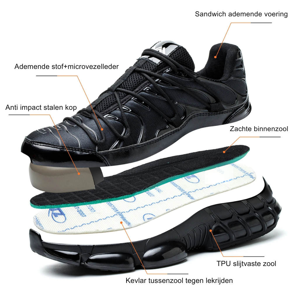 Veiligheidsschoenen met Stalen Neus Lichtgewicht Antislip