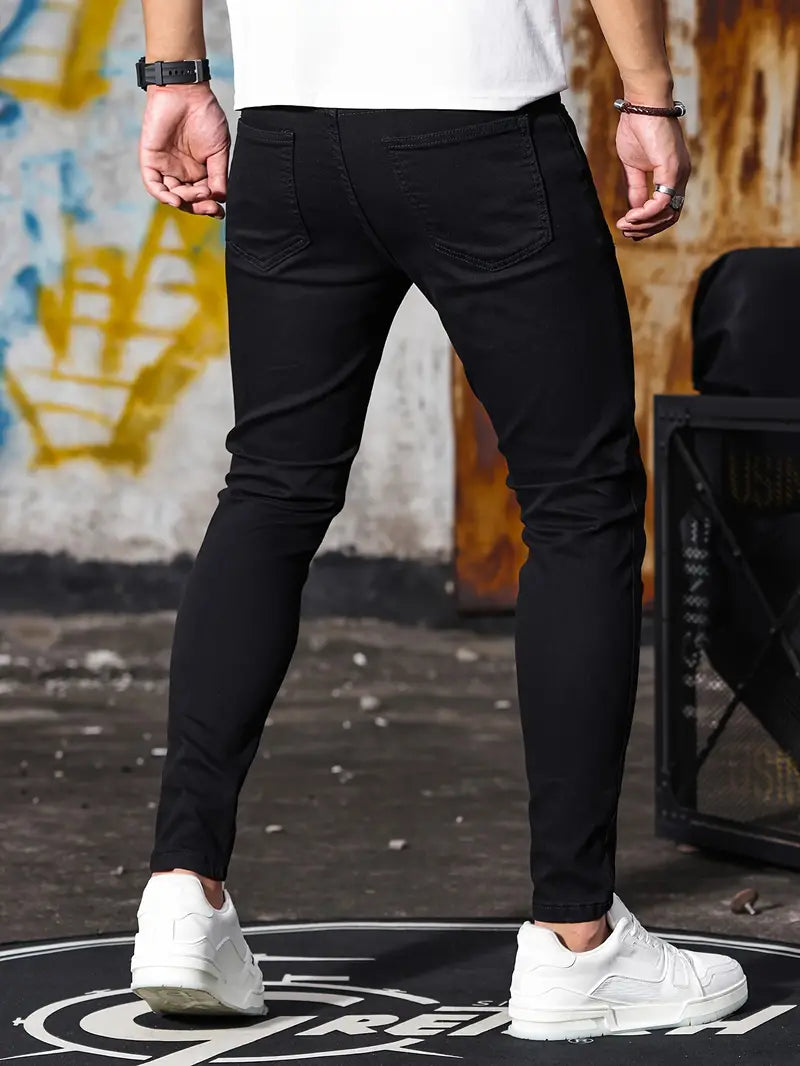 Heren Skinny Jeans van Stretch Denim Comfortabel en Stijlvol