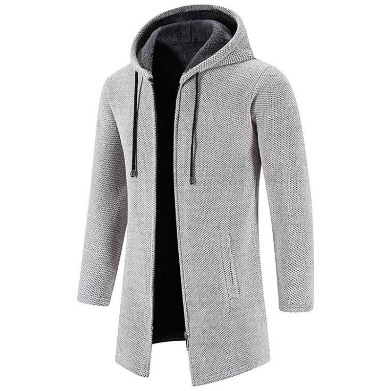 Herenvest Fleece Halflang met Capuchon Warm en Waterdicht