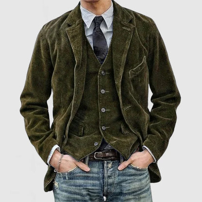 Velvet Blazer Heren - Slim Fit Colbert met Knoopsluiting
