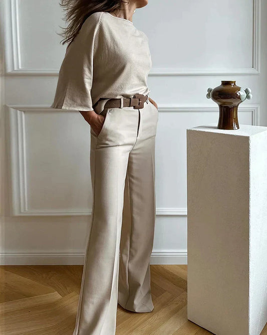 Dames Set Tweedelig Elegant Jurk en Broek - StudioMarella