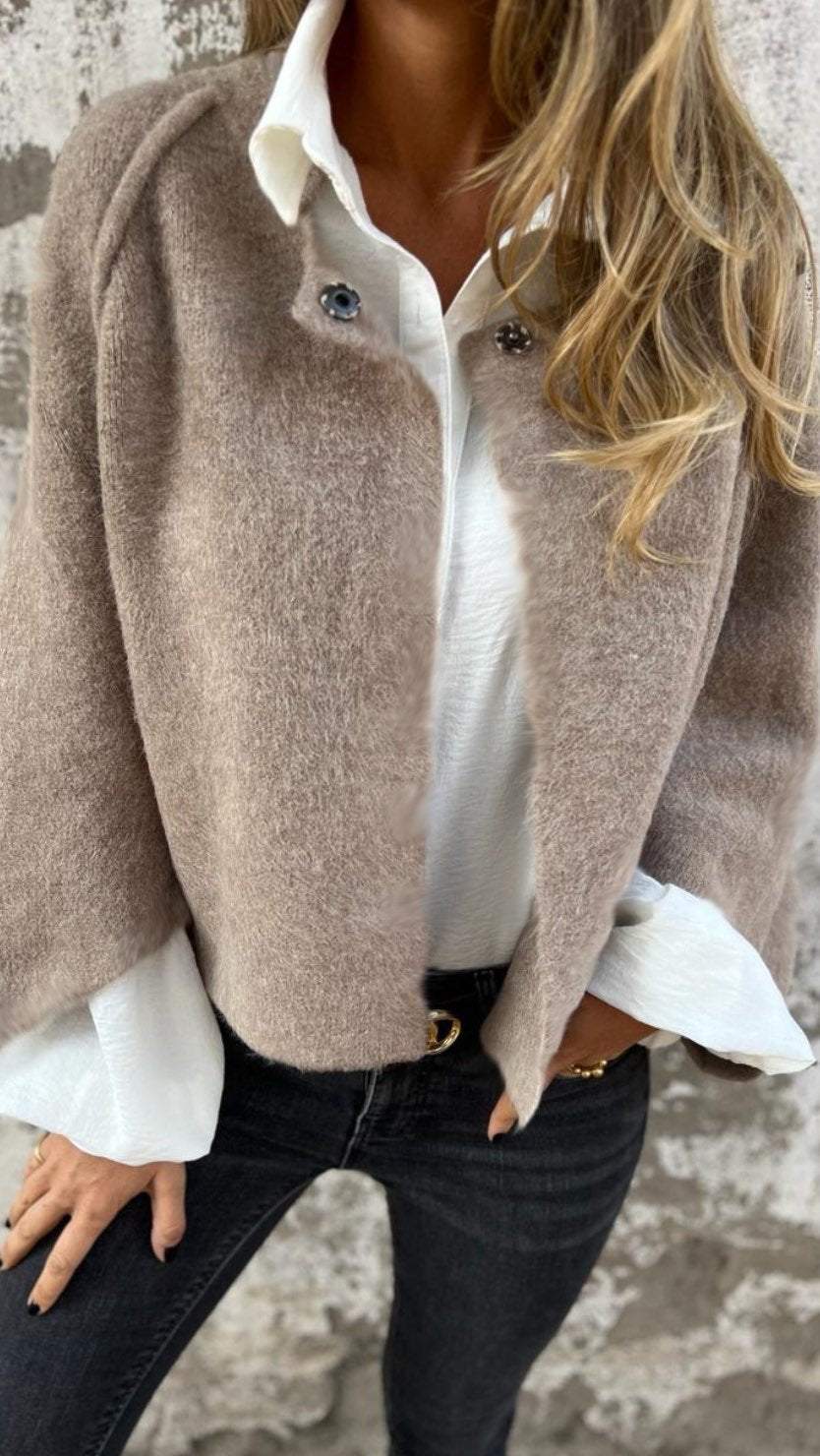 Dames Wollen Coat Lange Warme Jas - StudioMarella