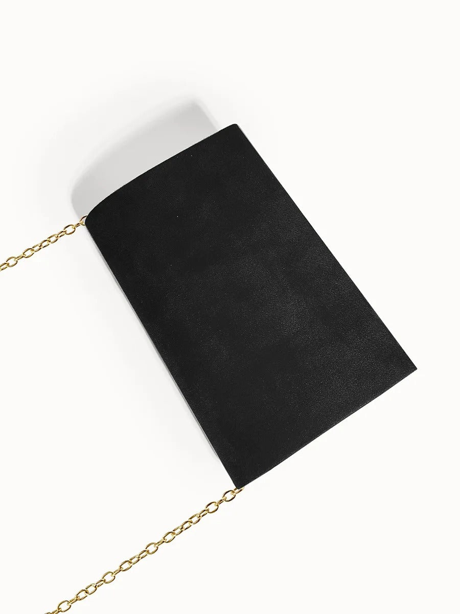 Fluwelen Avondclutch Suède Look Elegant