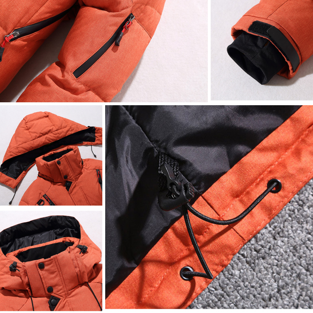 Heren Winterparka Warm en Waterdicht met Afneembare Capuchon