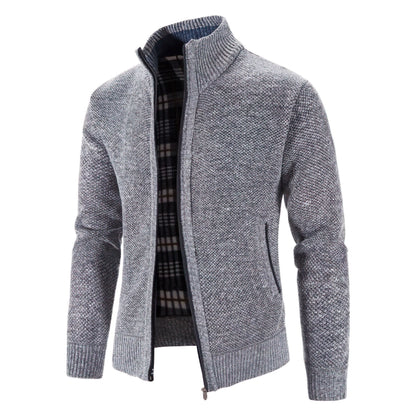 Heren Vest Grofgebreid Rits Vest Warm en Stijlvol
