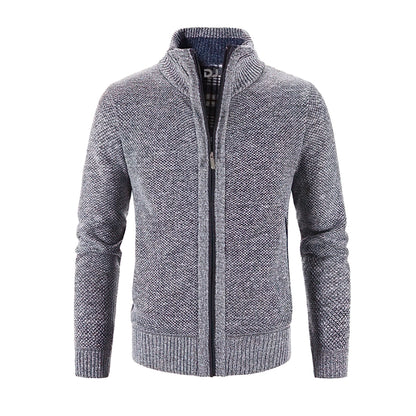 Heren Vest Grofgebreid Rits Vest Warm en Stijlvol - StudioMarella