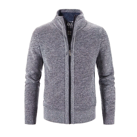Heren Vest Grofgebreid Rits Vest Warm en Stijlvol - StudioMarella