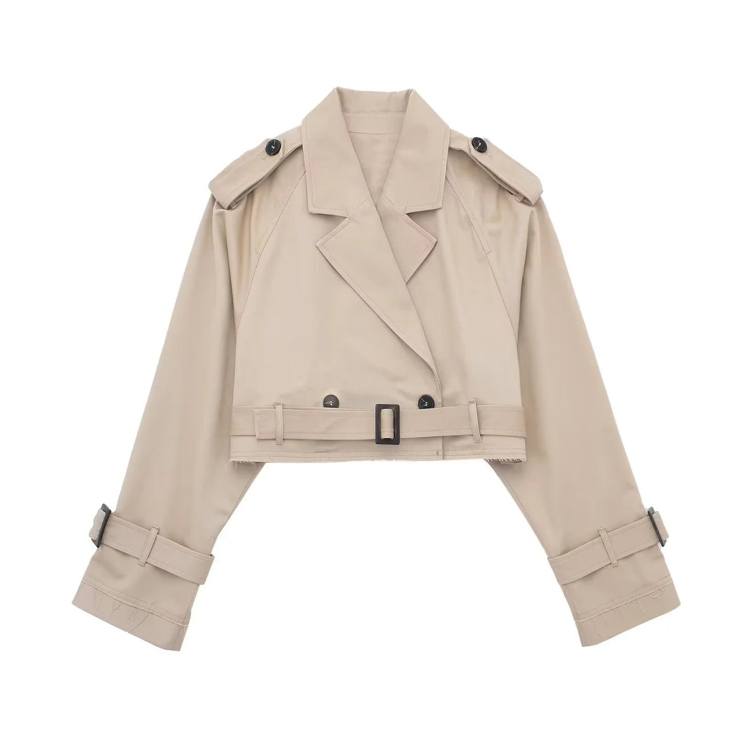 Korte Trenchcoat voor Vrouw Waterdicht