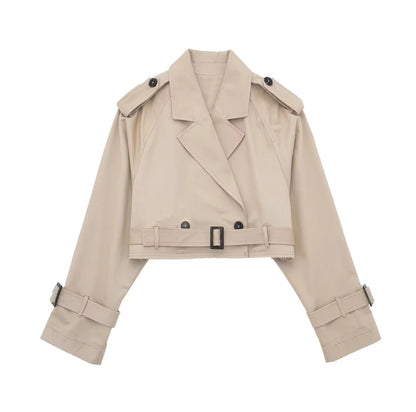 Korte Trenchcoat voor Vrouw Waterdicht