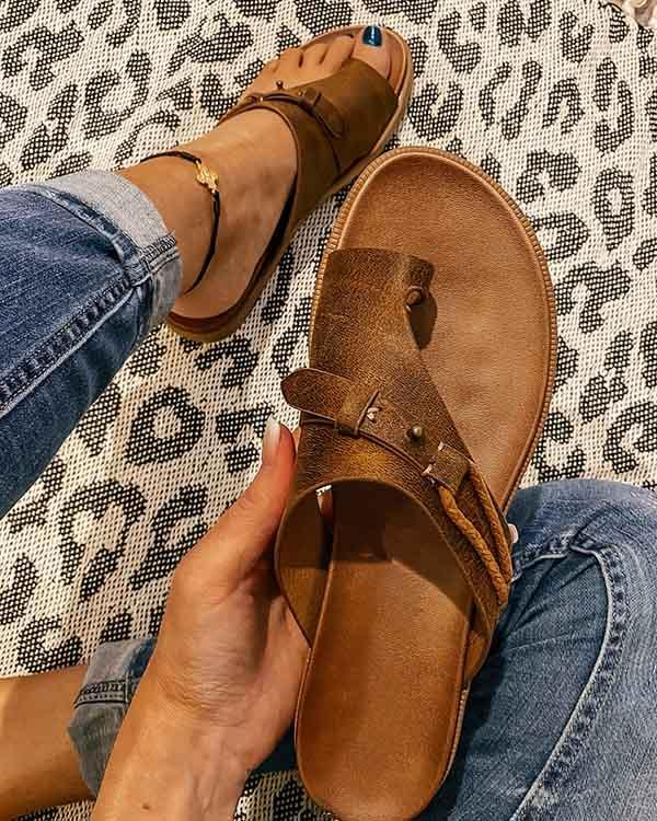 Comfortabele Sandalen voor Dames Oranje Ortopedisch