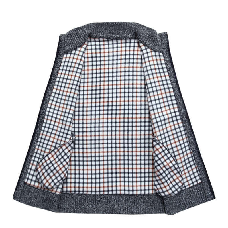 Heren Vest Ge-breid Opstaande Kraag Warm & Stijlvol