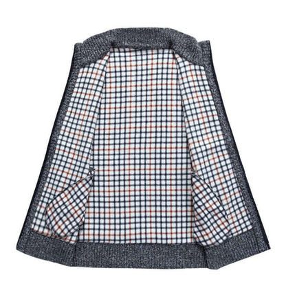 Heren Vest Ge-breid Opstaande Kraag Warm & Stijlvol
