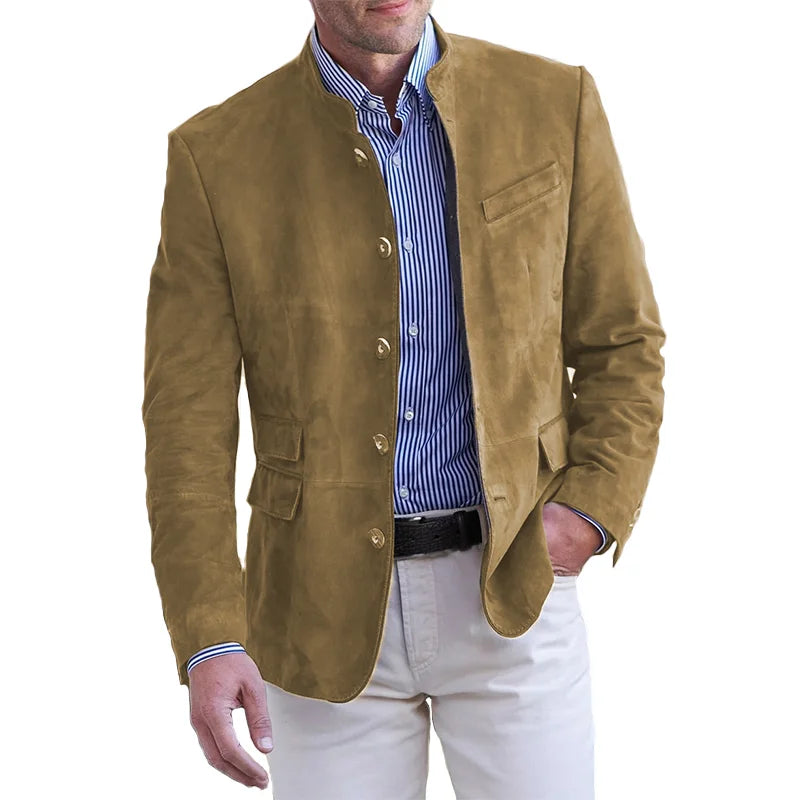 Heren Vest Lederlook Klassiek Met Knopen
