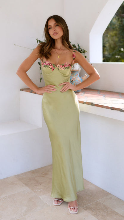 Elegante Maxi Jurk Bloemenprint voor Vrouw Feestelijke Gelegenheid