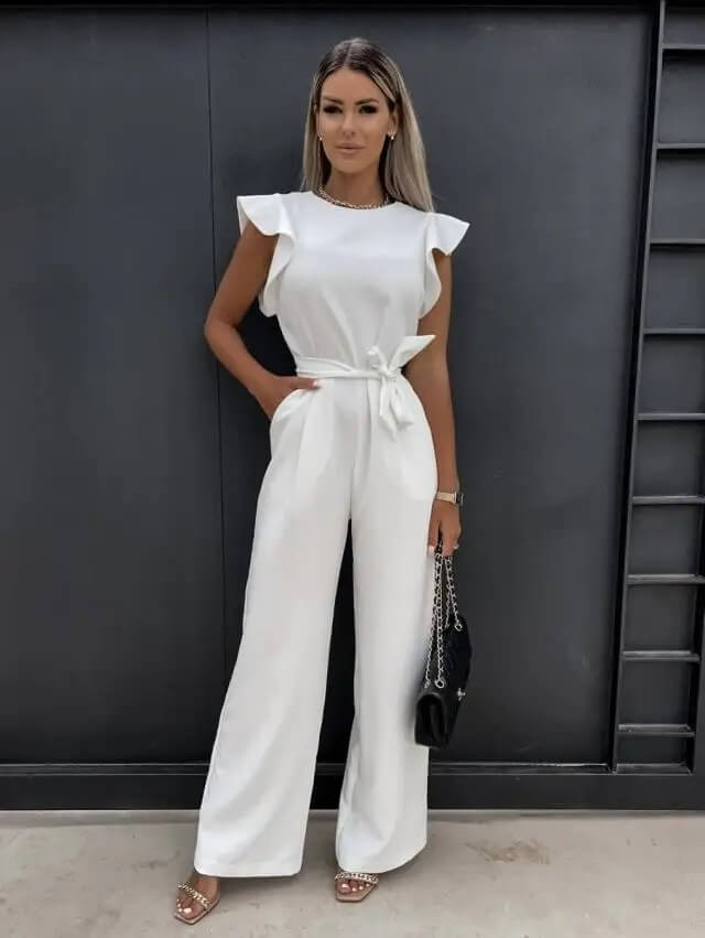 Vrouwelijke Jumpsuit Comfortabele Zomerjurk Elegante Stijl