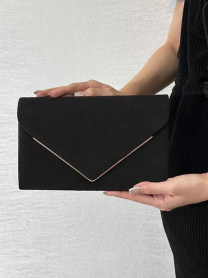 Fluwelen Clutch Avondtasje Suède Stijl Elegant