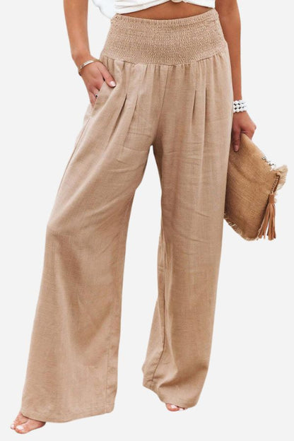 Vrouwen Palazzo Broek High Waist Comfortabel Elegante Stijl