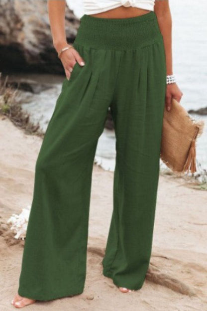 Vrouwen Palazzo Broek High Waist Comfortabel Elegante Stijl