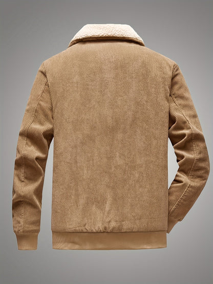 Warme Heren Winterjas met Reverskraag en Stijlvol Design