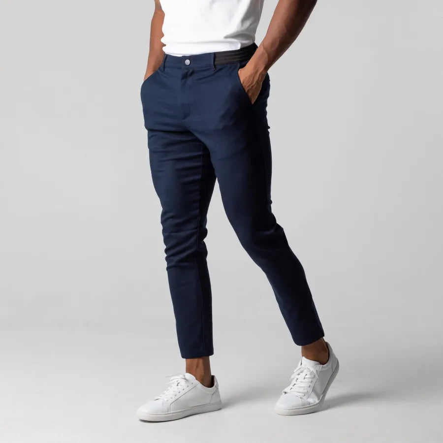 Comfortabele Chino Broek Heren Slim Fit Rekbaar