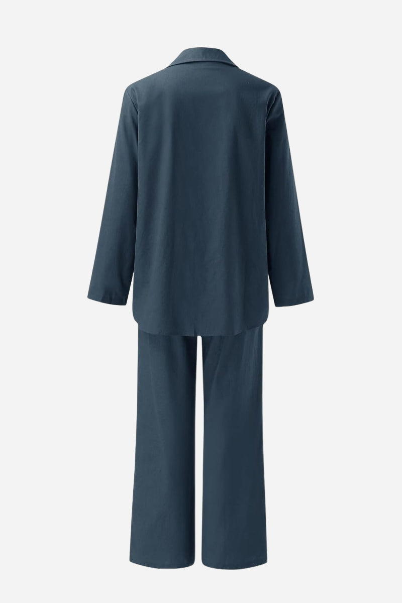Vrouwelijke Pyjama Set met Broek en Blouse